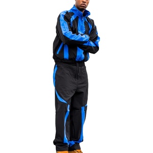 Custom Men Outdoor Windbreaker Tracksuit Jacket <b>Pants</b> Waterproof Sportswear Bulk Supply - Product Image 1