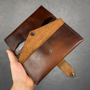 New Genuine Leather Women Tote Bags with Linen Lining Zipper Closure Eco-Friendly <b>Long</b> <b>Wallets</b> Custom Logo OEM Service - Product Image 2