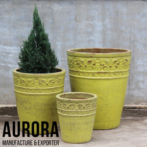 Plantador de cerámica esmaltada hecho en fábrica de confianza en Vietnam para espacios verdes con logotipo - Product Image 3