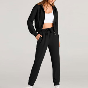 Conjunto de Sudadera con capucha corta para mujer de calidad superior, Tops cortos cómodos, estilo informal de invierno, gran oferta, traje corto con capucha - Product Image 5