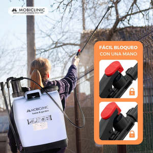 Pulverizador Manual de 16L para Jardinería y Riego, Mochila con 4 Boquillas y Bomba Fumibug Mobiclinic, Material PE y PP - Product Image 4