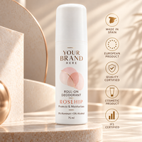 Déodorant Roll-On à la Rose Musquée Marque Privée 75ml |   Sans alcool ni aluminium |   Fabricant OEM Espagne