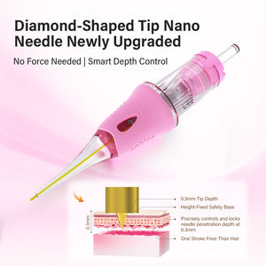 ヌオジョ V6 ナノタトゥーニードルカートリッジ プロフェッショナルパーマネントメイク PMU ニードル ステンレス鋼 使い捨て OEM - Product Image 3