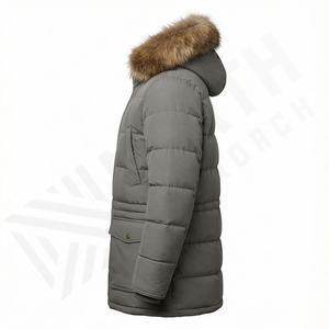 Parkas Térmicas de Forro Polar de Algodón con Capucha para Hombre, Abrigo Grueso y Cálido de Estilo Urbano, Chaqueta Cortavientos de Moda de Invierno - Product Image 3