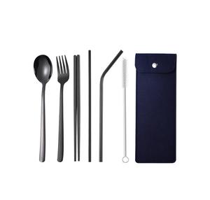 ชุดช้อนส้อมสแตนเลสสตีลปลายสูงชุดมีดเหล็กเคลือบเงาทำด้วยมือทำจากสเตนเลสสตีล - Product Image 1