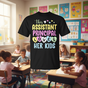 T-shirt Assistant Principal Loves Her Kids, cadeau scolaire pour la Saint-Valentin - Product Image 3