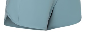 Pantalones cortos de algodón de ajuste relajado personalizados al por mayor para mujer, tela suave transpirable, cintura elástica, bolsillos laterales funcionales, liso teñido liso - Product Image 2