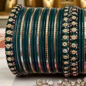 Parures de bijoux Churiya personnalisées simples ou élégantes, nouvelles tendances, bracelets en verre faits à la main pour femmes - Product Image 6