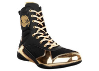 2025 meilleures chaussures de boxe et de lutte confortables antidérapantes en cuir PU véritable Style long conception de cheville haute