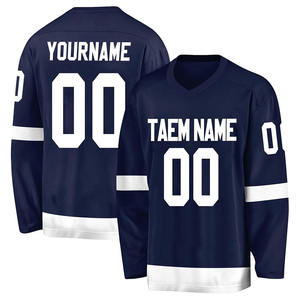 Factory Price Tenzo Intl 2026 Custom Sublimation Ice <b>Hockey</b> Jerseys Custom Logo Breathable Quick Dry Polyester Spandex OEM - Product Image 4