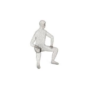 Sculpture de table de figurine d'homme de designer élégant Accent décoratif tendance parfait pour les intérieurs contemporains - Product Image 1