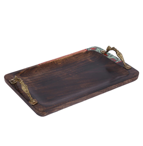 ถาดไม้ทรงกลมและโลหะถาดเสิร์ฟไข่ออกแบบโลโก้ได้ตามต้องการ - Product Image 3