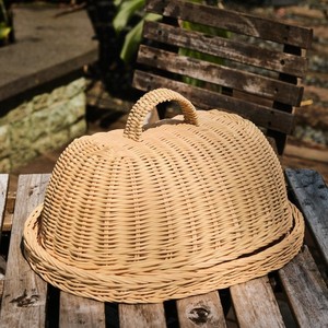 Carpa cúpula de mimbre trenzada a mano natural cubierta de comida de ratán al por mayor hecha en Vietnam - Product Image 4