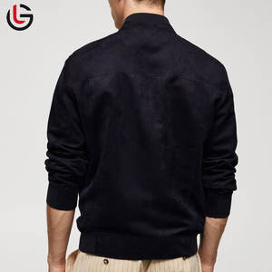 Top Selling Slim Fit <b>Men's</b> Genuine <b>Suede</b> Leather <b>Jackets</b> Customizable Bulk Wholesale Breathable Fur Zipper Plus Size Winter - Product Image 3