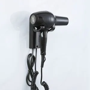 Wall mounted professional high speed ionic hair brush blow dryer with holder
