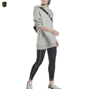 Oversized Women Baggy Hoodies Knitted Front Logo Drop Shoulder Soft Cotton Loose Fit Winter Fashion Streetwear Casual Daily Wear - Product Image 2
