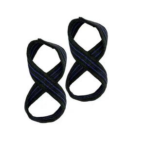 Weight Lifting Straps Grips Band Deadlift Straps Wrist Padded Silicone <b>Strength</b> <b>Training</b> Lifting Straps - Product Image 2