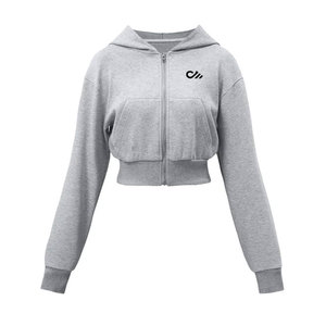 Sudaderas Cortas para Mujer al por Mayor a Precio Económico, Impresión de Logotipo Personalizado, Sudaderas Transpirables de Manga Larga en Venta - Product Image 1