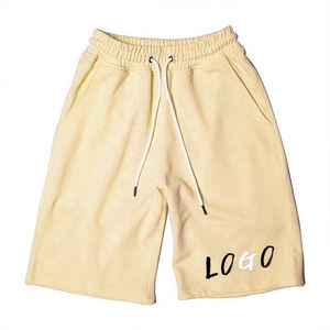 Shorts pour hommes à quantité minimale de commande bas, shorts d'été pour hommes de haute qualité en coton de haute qualité respirant et fermeture à cordon taille moyenne - Product Image 5