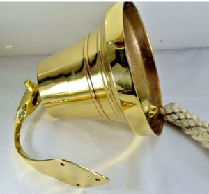 Cloche en laiton cadeau bateau à voile vintage, cadeau d'Halloween. Cloche de temple, cloche suspendue cloche de bateau suspendue en laiton coustmized - Product Image 2