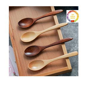 Cucharas de cocina de madera ecológicas hechas a mano de madera natural hechas en Vietnam precio al por mayor - Product Image 2