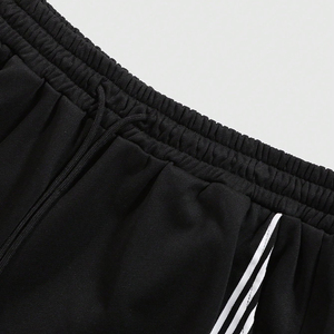 Custom Men's Baggy Wide Leg Track Pants Oversized Cotton Fleece Sweatpants Y2K Streetwear Athletic <b>Trousers</b> Pleated Front - Product Image 4