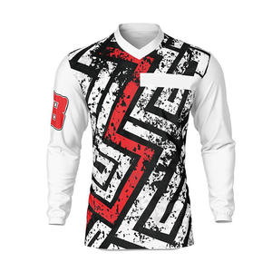 Maillot de vélo de montagne imprimé par sublimation personnalisée de haute qualité respirant moto Motocross hauts vêtements de sport de course grandes tailles - Product Image 5