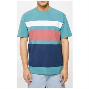 เสื้อยืดสำหรับผู้ชายไซส์ใหญ่พิเศษออกแบบลายว่างเปล่าผ้าคอตตอนโพลีเอสเตอร์ลำลองสะพายไหล่ - Product Image 1