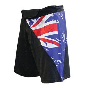 Shorts de MMA en polyester sublimé, séchage rapide, respirant, taille élastique, vêtements d'entraînement performants - Product Image 1