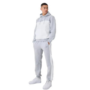 Chándal con capucha para hombre, jersey de trabajo de panel de gran tamaño con bordado, forro polar de algodón GSM de peso pesado, alta calidad con logotipo - Product Image 1