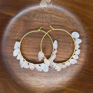 Boho ต่างหูลูกปัดด้วยการออกแบบสีฟ้าครามแอนดี้ cascading Fringe, เครื่องประดับของขวัญที่ไม่ซ้ำกัน - Product Image 2