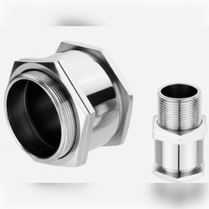 Prensaestopas de Compresión Simple de Latón Niquelado para Cable de Servicio Mediano, 5/8 16mm, IP57 Impermeable, Rosca Métrica 3/4 ET NPT PG BSP - Product Image 1