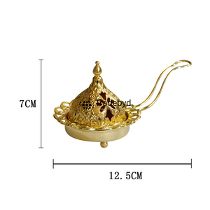 Tradebyd Luxury Metal Bakhoor Burner Arabic Mukhbar Incienso Holder Perfecto para un regalo elegante - Product Image 6