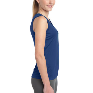 Camiseta sin mangas informal con cuello en V transpirable True Navy Blue - Product Image 3