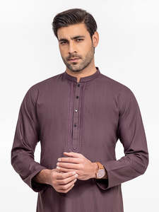 100% Top haute qualité Shalwar Kameez pour hommes et garçons confortable nouveau Style plaine couleur unie robe hommes tissu - Product Image 4