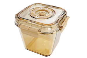 Airtight Glass Food Storage Container, Divider Vacuum Valve Leakproof Borosilicate Glass Meal Prep <b>Lunch</b> <b>Box</b> Multi <b>Compartment</b> - Product Image 1