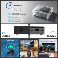 BOXPUT Lemon TV Mini TV Box Allwinner H618 Android 12.0 2G 16G 4K WIFI6 BT5.4 IATV Interfaz de Usuario de Arranque Personalizada 1 unidad MOQ TV CMS OEM ODM Fábrica