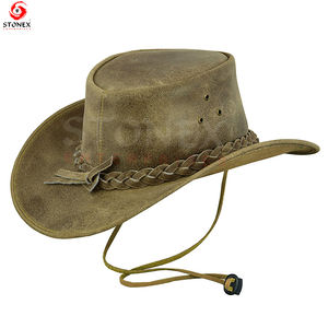 Cowboy daim cuir chapeaux haut tendance de haute qualité meilleure vente Style Unique mode chapeaux avec personnalisation en gros - Product Image 3