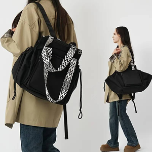 <span class=keywords><strong>Mochila</strong></span> de Moda Portátil de Gran Capacidad <span class=keywords><strong>con</strong></span> Cremallera de Nailon y Doble Asa, Multifuncional, para Coche, Maternidad - Product Image 4