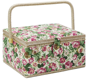 Handcraft <strong>Sewing</strong> <strong>Basket</strong> Household Floral Pattern Storage <strong>Sewing</strong> <strong>Basket</strong> - Product Image 4