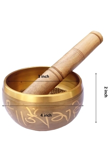 Bol chantant en métal artisanal, simple, une cloche chantante pour la décoration, le yoga, la méditation et la guérison - Product Image 2