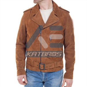 เสื้อแจ็คเก็ตหนังกลับบุขนด้านในให้ความอบอุ่น ดีไซน์ทันสมัย เหมาะสำหรับผู้ชาย ใส่เดินทางในชีวิตประจำวัน - Product Image 1