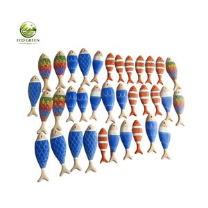 ชุดงานฝีมือ DIY รูปปลาจากไม้แอช ของตกแต่งแบบกำหนดเองสำหรับการระบายสี ของใช้ศิลปะในห้องเรียนแบบมอนเตสซอรี่ ของตกแต่งทำมือแบบแขวน - Product Image 5