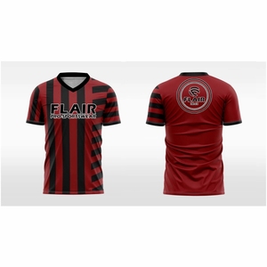 Maillot de football personnalisé pour adulte – Qualité supérieure, 100 % polyester, léger, confortable, respirant, séchage rapide, extensible, coupe courte, OEM - Product Image 5