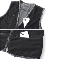 Chaleco Vaquero Informal para Hombre, Personalizable, de Alta Calidad, Transpirable, de Secado Rápido, Ligero, con Cierre de Cremallera, para Verano