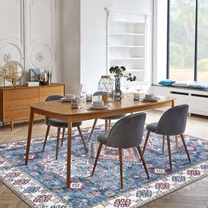 Alfombra lavable Netline Home Homestead Waves Indigo Blue Heritage - Product Image 6
