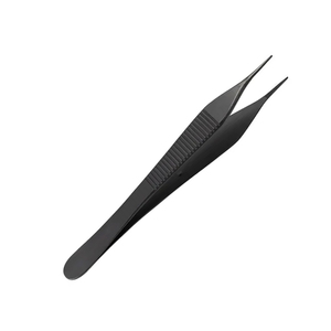 Forceps de pansement manuel en acier inoxydable de haute qualité, certifié CE, argenté, réutilisable, instrument de chirurgie générale - Product Image 4