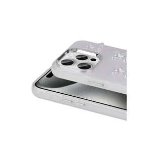 Coque arrière de protection Netzy Premium pour iPhone 15 Pro Max, motif ours en relief, silicone brillant, PC électroplaqué, pour filles - Product Image 4