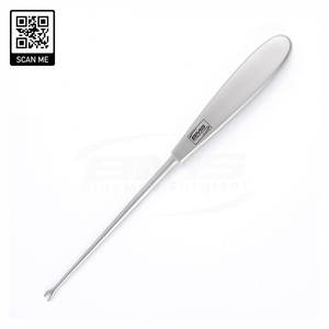 Ensemble d'instruments chirurgicaux ORL en acier inoxydable Negus Knot Tier Pusher 21 cm, pousseur de nœuds de laiton, passe-ligature, classe I CE ISO - Product Image 1