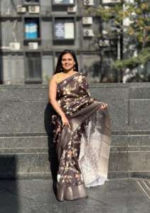 Meilleure vente Saree imprimé de tissage de soie Dola doux et élégant pour un port confortable lors des fêtes et des mariages - Product Image 4